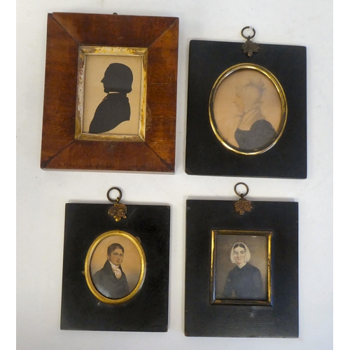 121 - Three framed 19thC portrait miniatures  2.5