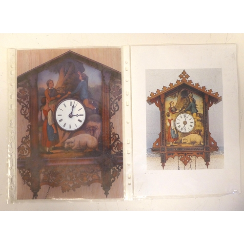 2 - A mid 19thC Black Forest wall mounted cuckoo clock, the case fashioned as a dual pitched chalet with... 