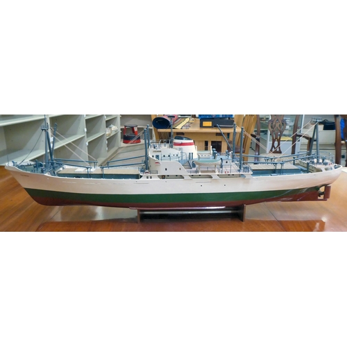 299 - A kit built model fruit ship, MS Velarde, fully fitted and provision for an electric power plant&nbs... 