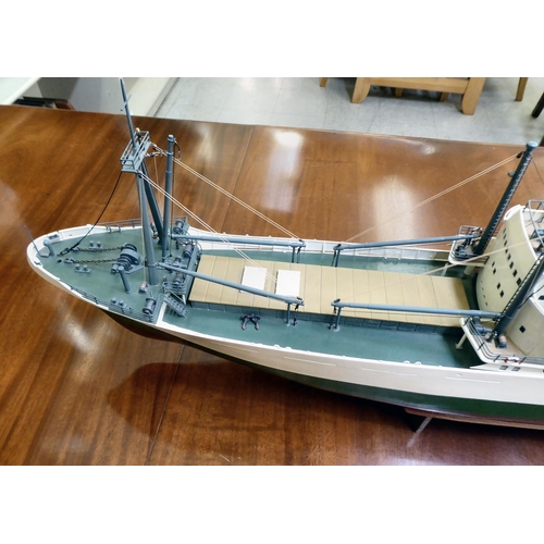 299 - A kit built model fruit ship, MS Velarde, fully fitted and provision for an electric power plant&nbs... 