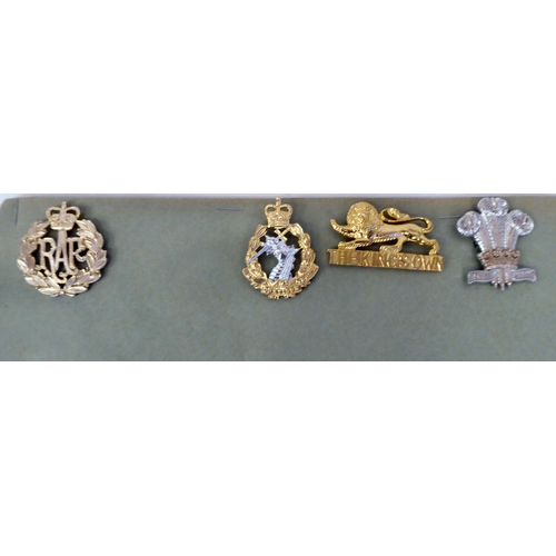 306 - Over fifty British military cap badges and other insignia, some copies: to include Royal Artillery; ... 