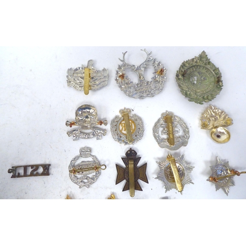 307 - Miscellaneous British military cap badges and other insignia, some copies: to include Royal Hampshir... 