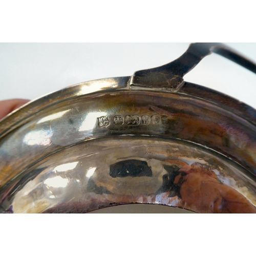 324 - A late Victorian silver butter dish with a frosted glass liner, comprising a decoratively pierced an... 