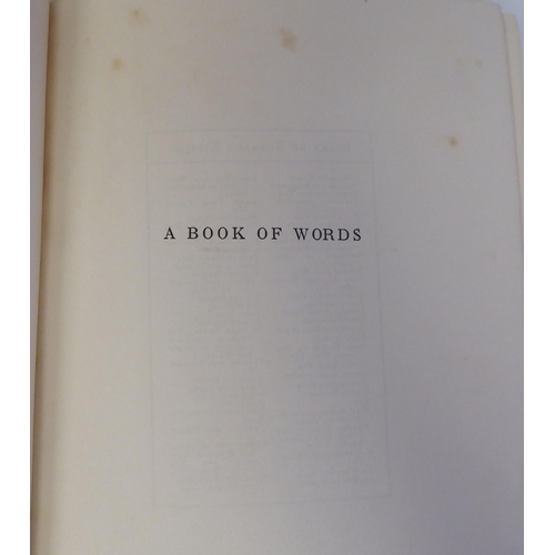 326 - Book: 'A Book of Words' selections from speeches and addresses, delivered between 1906 and 1927, by ... 