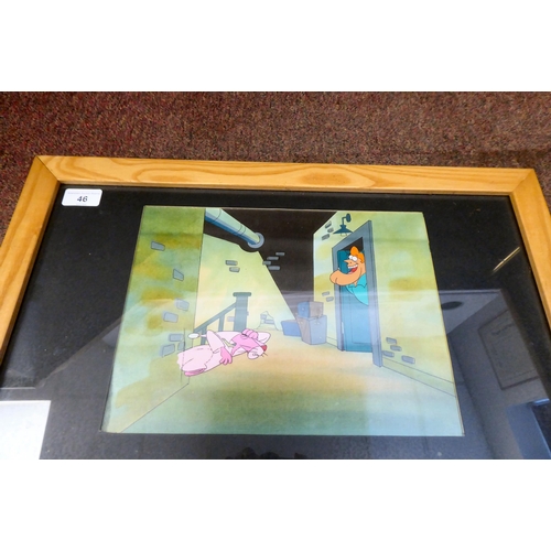 46 - An original Walt Disney cell from The Pink Panther with attendant sketches  19