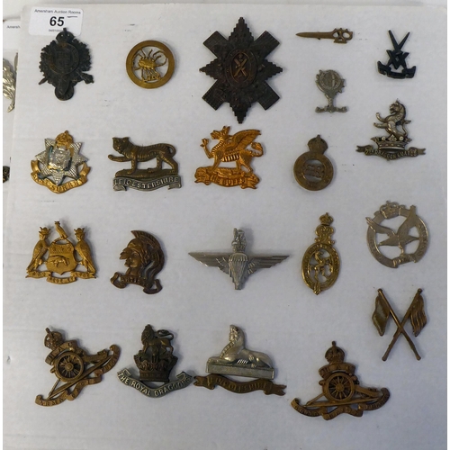 65 - Twenty-one regimental cap badges and other insignia, some copies: to include Army Remount Service; G... 