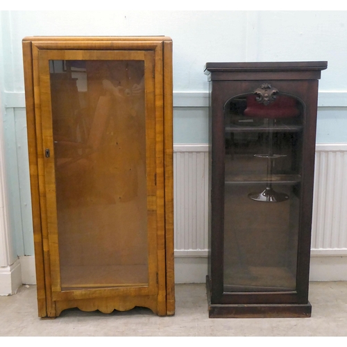 118 - An early Victorian mahogany pedestal design display cabinet, on a plinth  44