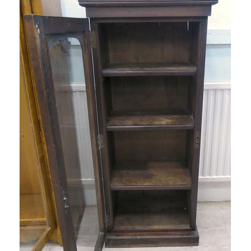 118 - An early Victorian mahogany pedestal design display cabinet, on a plinth  44