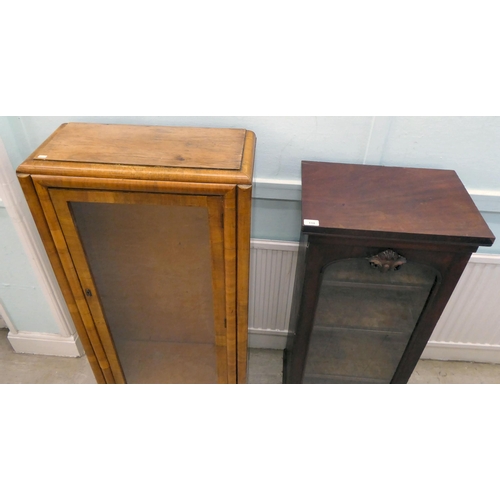 118 - An early Victorian mahogany pedestal design display cabinet, on a plinth  44