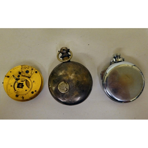 178 - A mixed lot: to include a mid 19thC silver cased pocket watch