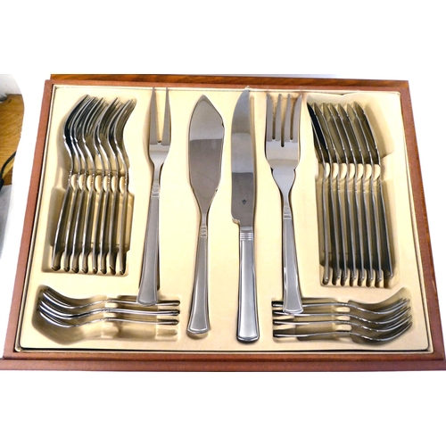 28 - An SBS canteen of stainless steel cutlery and flatware  cased