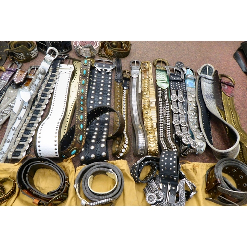 32 - Fashion accessories, mainly belts  different styles & materials