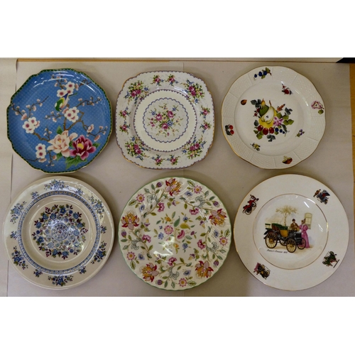 345 - Table ceramics and decorative plates: to include examples by Limoges, Spode and Herend 