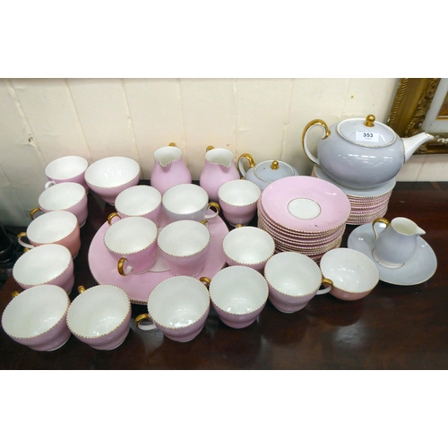 353 - A Wedgwood bone china Westbury and other patterned tableware