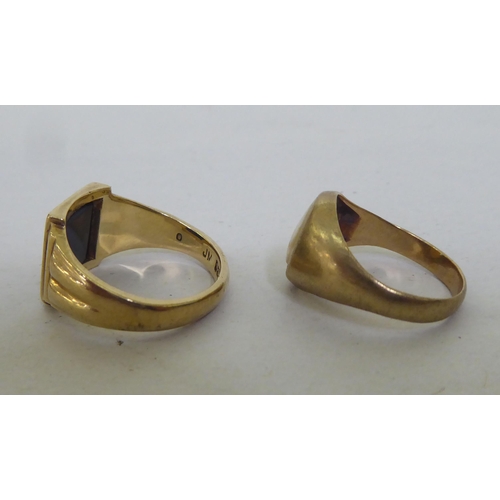 372 - 9ct gold jewellery: to include a signet ring 