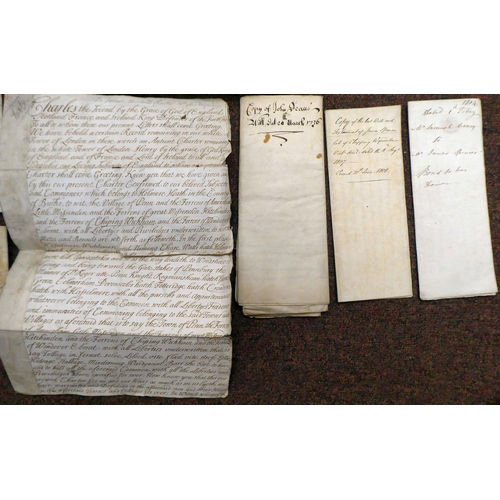 65 - Historical documents: to include a George I counterpart indenture