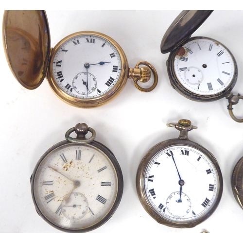 7 - Mainly silver cased pocket watches