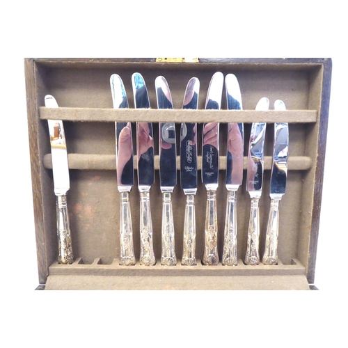 8 - Variously patterned EPNS cutlery and flatware