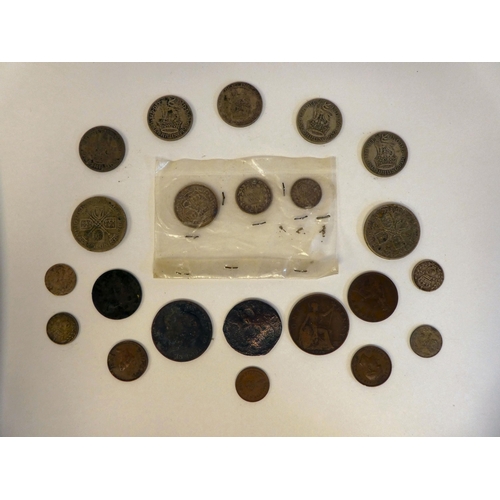 113 - Uncollated, mainly pre-decimal British coins: to include George III  dated 1818