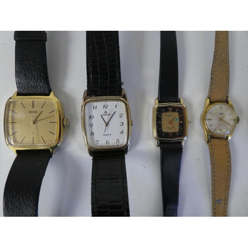 2 - Wristwatches, variously cased and strapped; and a Smith's Empire pocket watch