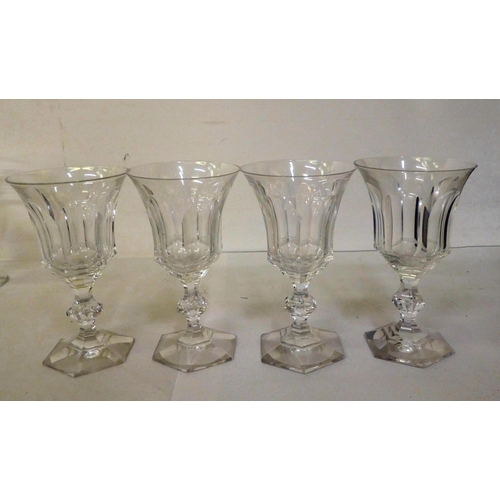 99 - Glassware: to include six Waterford crystal goblets  5.5