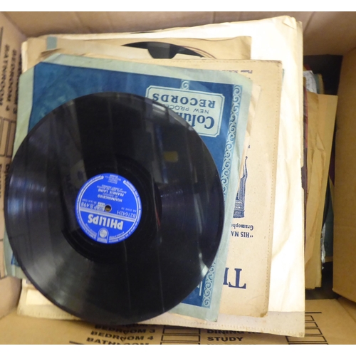 77 - A varied selection of approx. seventy 78rpm, mainly from the 1950s, 1960s and rock 'n pop: including... 