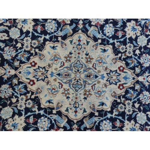 284 - A Persian part silk/woollen rug, decorated with birds and foliage, on a multi-coloured ground  45