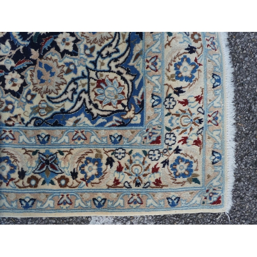 284 - A Persian part silk/woollen rug, decorated with birds and foliage, on a multi-coloured ground  45