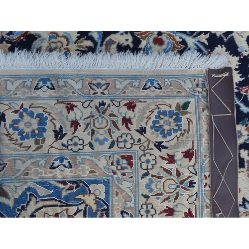 284 - A Persian part silk/woollen rug, decorated with birds and foliage, on a multi-coloured ground  45