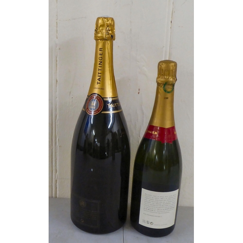 10 - A magnum of Taittinger Brut Reserve Champagne; and a bottle of Bollinger Special Cuvee Champagne