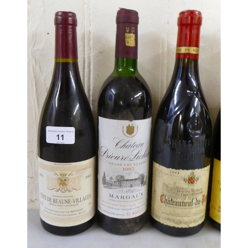 11 - Wine: to include a bottle of 1998 Chateauneuf-Du-Pape