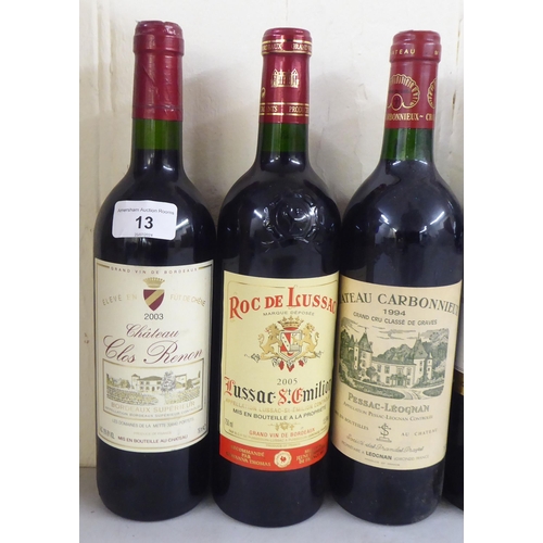 13 - Wine: to include a bottle of 1994 Chateau Carbonnieux