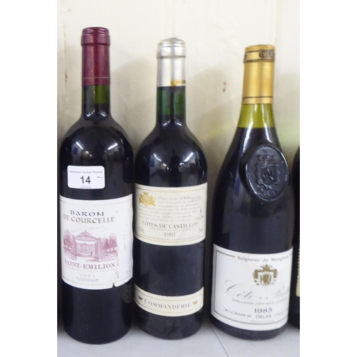 14 - Wine: to include a bottle of 2005 Baron de Courcelle