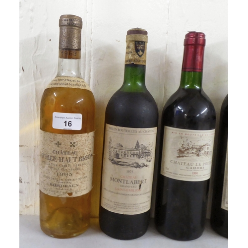 16 - Wine: to include a bottle of 1963 Chateau Laville Haut Brion