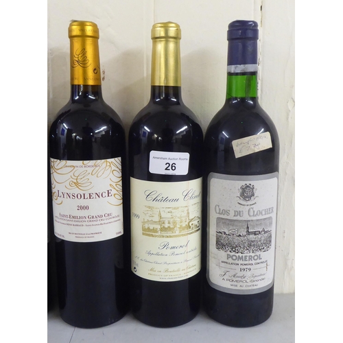 26 - Wine: to include a bottle of 1979 Clos Du Clocher