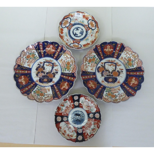 299 - Japanese porcelain: to include an Imari plate with floral decoration  12