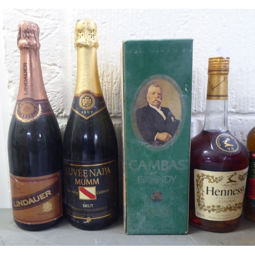 31 - Wines and spirits: to include a bottle of Napoleon Brandy