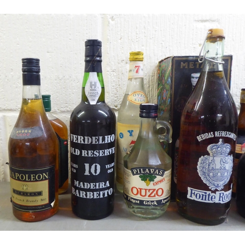 31 - Wines and spirits: to include a bottle of Napoleon Brandy