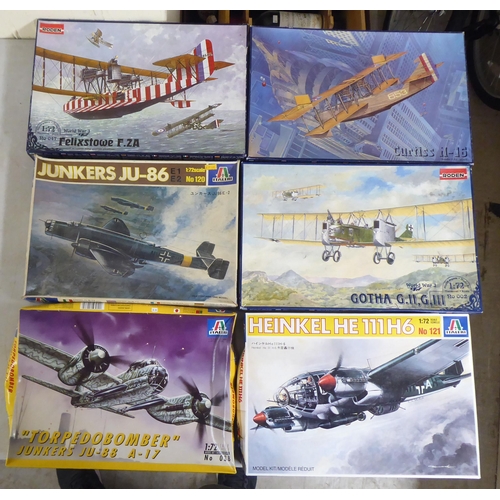 33 - 1/72 scale model kits: to include a Spitfire Mk.IX by Italeri; and a Felixstowe F.2A by Roden  ... 