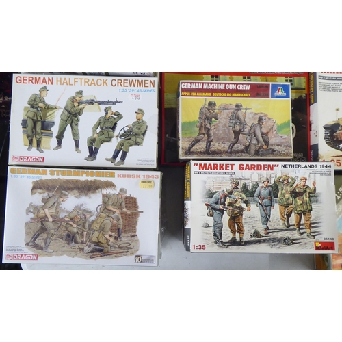 43 - 1/35 scale model kits: to include a Chevrolet 15CWT by Italeri; and a Mk.III Valentine II by Mini Ar... 