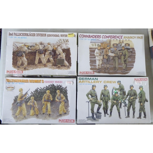 43 - 1/35 scale model kits: to include a Chevrolet 15CWT by Italeri; and a Mk.III Valentine II by Mini Ar... 