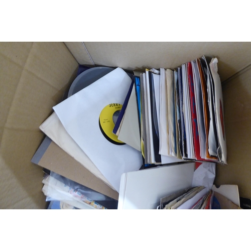 5 - Vinyl 45rpm records, mostly pop 'n rock