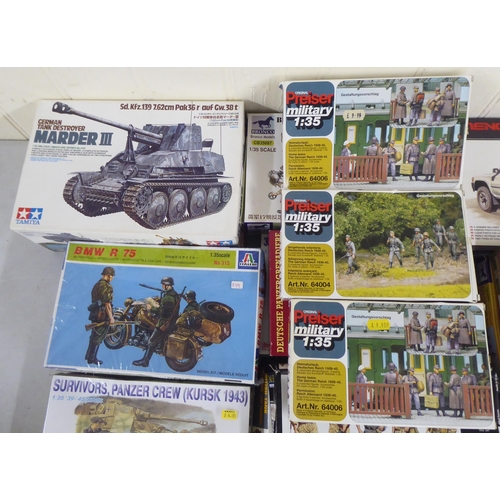 53 - 1/35 scale model kits: to include a Marder III by Tamiya; and a Kanonen Jagd Panzer by Revell  ... 