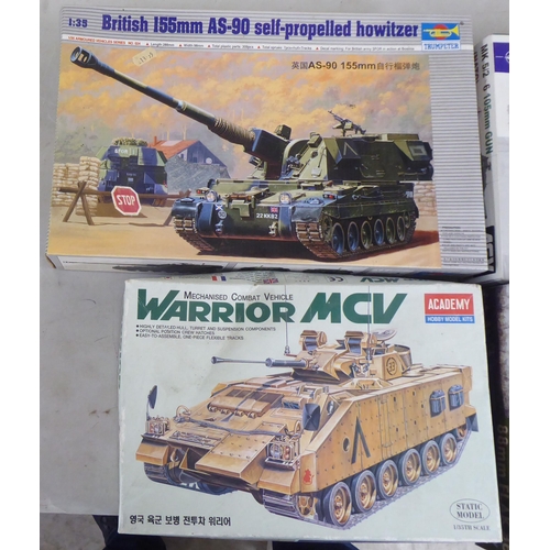 57 - 1/35 scale model kits: to include a Kubelwagen Type 82 by Tamiya; and a Dingo Mk 1b by Mini Art ... 