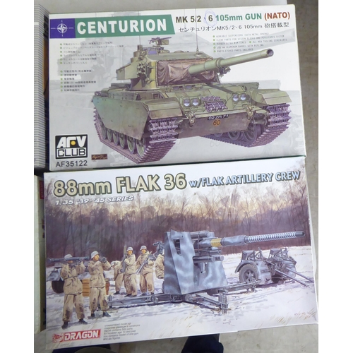 57 - 1/35 scale model kits: to include a Kubelwagen Type 82 by Tamiya; and a Dingo Mk 1b by Mini Art ... 