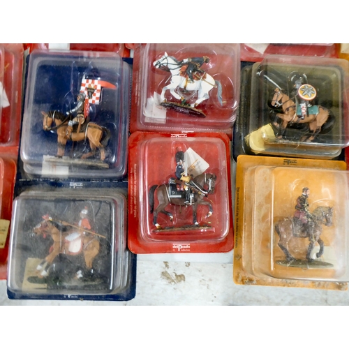 71 - Del Prado diecast model soldiers: to include Athenian Cavalryman; and Bertrand du Guesclin