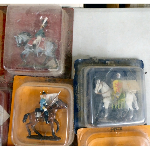 71 - Del Prado diecast model soldiers: to include Athenian Cavalryman; and Bertrand du Guesclin