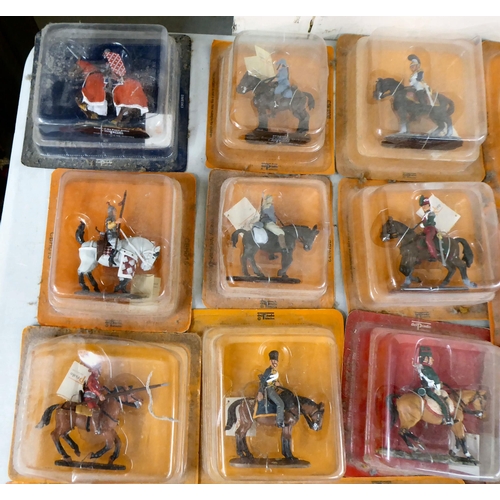 76 - Del Prado diecast model soldiers: to include Napoleon at Wagram; and El Cid