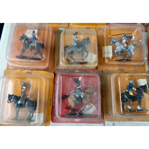 76 - Del Prado diecast model soldiers: to include Napoleon at Wagram; and El Cid