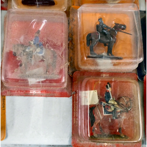 76 - Del Prado diecast model soldiers: to include Napoleon at Wagram; and El Cid